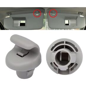 96409BC402 Car Sun Visor Clip Plastic Hook Clip Sun Visor Clip Retainer Compatible with Nissan 350Z Frontier Versa Note FX45 FX35 G35 96409EA00A (2 pcs)
