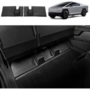 Rear Under Seat Protector for Tesla Cybertruck 2024, TPE 2nd Row Cover Pad Under Seat for Cybertruck Accessories 2 Pces Guard Panel