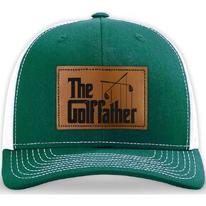 Fathers Day Golf - Dad Hat - Gifts for Dad from Daughter, Son, Kids - Golf Gifts for Men - Adjustable Fit, Comfortable Cotton, Perfect for Casual Wear - The Father Trucker Hat, Green