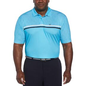 Callaway Men's Short Sleeve Printed Block Polo