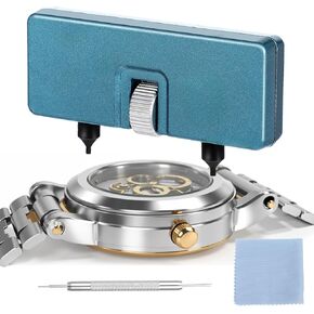 Watch Back Replacement Tool Kit, Watch Case Opener Set, Precision Repair Tools for Hobbyists Back Remover with Adjustable Wrench and Screwdriver