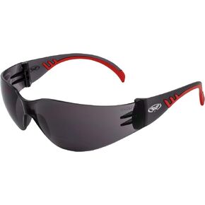 Global Vision Flyz Motorcycle Safety Wraparound Sunglasses for Men or Women Scratch-Resistant Z87.1 Red w/Smoke Lens