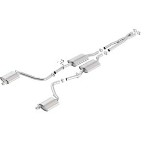 Borla 140686 Cat-Back Perf. نظام العادم لعام 2015-2023 Dodge Charger V6 & Chrysler 300 V6 T-304 Stainless Steel Atak Sound Dile
