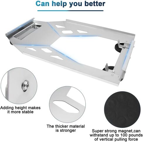 Starlink Gen 3 Flat Roof Mount Kit, Starlink Standard Dish Magnetic Quick Release Roof Mount Kit for RV, Vans, Boat, Truck(Black) in Saudi Arabia