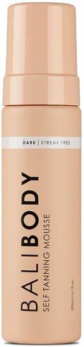 Bali Body Self-Tanning Mousse | Natural Looking Perfect Bronzed Shade | Streak-Free Green Based Tinted Self-Tanner | Fake Tan For All Skin Types – Dark/Ultra Dark, 200ml/6.7 fl oz in Saudi Arabia