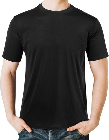 2&5 Pack Men's Sports T Shirts,Crew Neck Breathable Quick-Dry Short Sleeve, Lightweight Tee for Athletic Running in Saudi Arabia