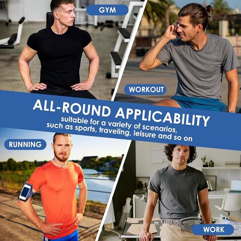 2&5 Pack Men's Sports T Shirts,Crew Neck Breathable Quick-Dry Short Sleeve, Lightweight Tee for Athletic Running in Saudi Arabia