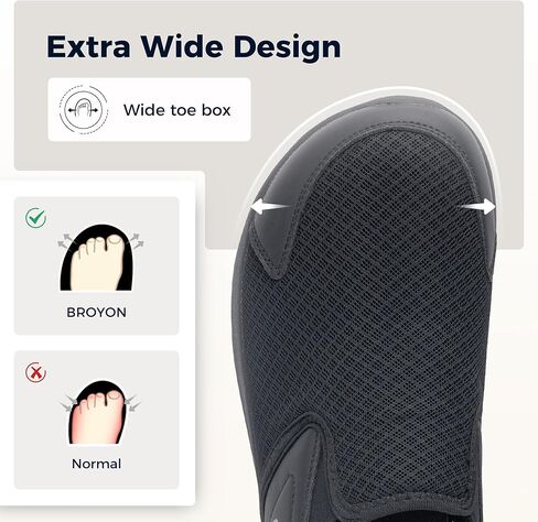 أحذية المشي على عرض إصبع القدمين للرجال مع زلة دعم القوس على أحذية التنس صفر إسقاط أحذية الحد الأدنى من الولايات المتحدة 7-12 in Kuwait