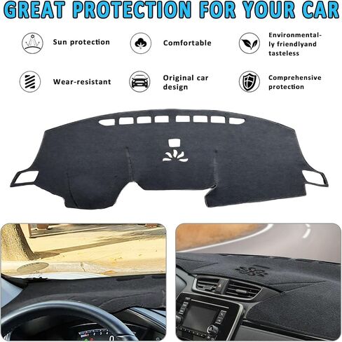 POSAID for Honda CRV Dash Cover 2022 2021 2020 2019 2018 2017 Dashboard Cover Mat Custom Fit for 2017-2022 Honda CR-V, Black in Saudi Arabia