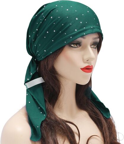 Women Summer Chemo Beanie Hat Turbans Pre Tied Headwear in Saudi Arabia