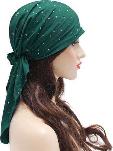 Women Summer Chemo Beanie Hat Turbans Pre Tied Headwear in Saudi Arabia
