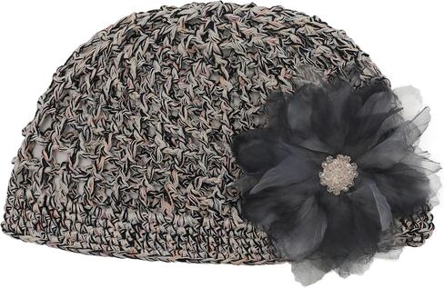 Zlyc Women Crochet Beanie Hat Summer مصنوعة يدويًا مكونة من قبعة جمجمة خفيفة الوزن in Kuwait