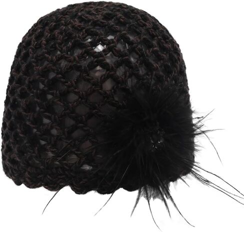 Zlyc Women Crochet Beanie Hat Summer مصنوعة يدويًا مكونة من قبعة جمجمة خفيفة الوزن in Kuwait