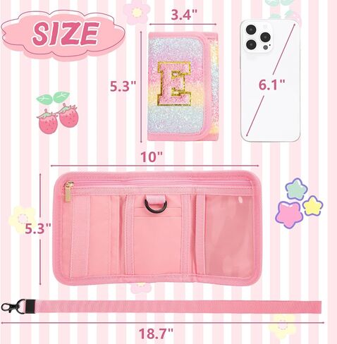 Kids Wallet for Girl Birthday Gifts for Girls Small Girls Wallet for Kids with Coin Pocket Toddler Girl Gifts Stuff (E, Colored) in Saudi Arabia
