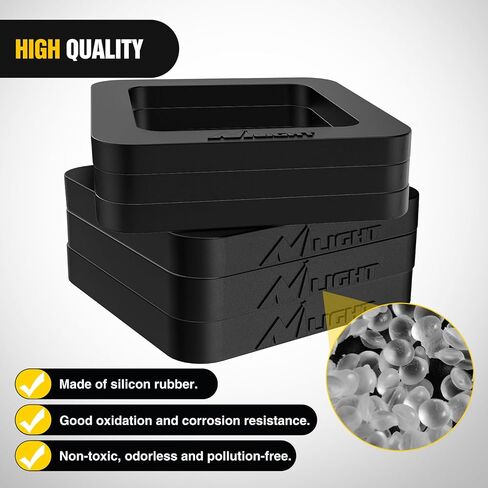 Nilight 6 Pack-Multiple Size Combination 2.5Inch Hitch Receiver Silencer Pad Reduce Rattle and Noise Between Receivers and Tow Hitches Fits for 2.5Inch Trailer Hitch Receiver in Saudi Arabia