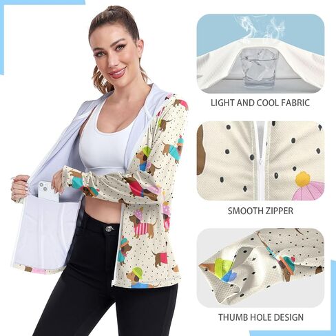 Senya Women's UPF 50+ Sun Protection Shirt Bohemian Cooling Long Long in Kuwait