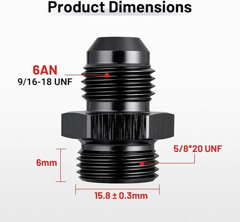 Evil Energy A Flare Male to Carb Carb Carb Pued Inlet Pitting Adapter Aluminium Black Upgrade 1PC in Saudi Arabia