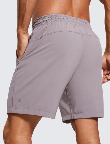 CRZ YOGA Men's 2 in 1 Running Shorts with Liner - 7'' Quick Dry for Workout Sports Athletic with Pockets in Saudi Arabia