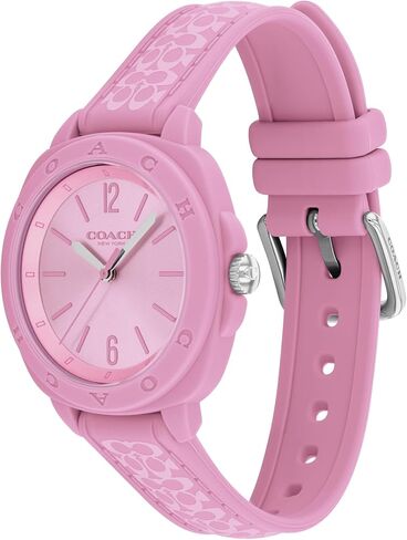 COACH Kitt Women's 3H Quartz Watch – 35 mm TR90 Case – Silicone Strap – Stylish Fashion Accessory, Gift for Her in Saudi Arabia