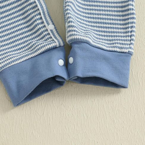 Kuriozud Newborn Infant Unisex Baby Boy Girl Button Solid Romper Bodysuit One Piece Jumpsuit Outfits Clothes in Kuwait