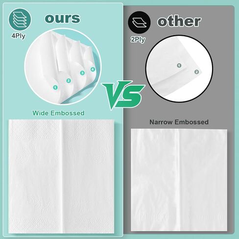 4-Ply Car Tissue Refills (960 Layers) - 8 Pack Travel Size Tissues, Soft & Strong Disposable Facial Tissues for Car, Office, Home - 30 Sheets per Pack in Saudi Arabia