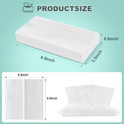 4-Ply Car Tissue Refills (960 Layers) - 8 Pack Travel Size Tissues, Soft & Strong Disposable Facial Tissues for Car, Office, Home - 30 Sheets per Pack in Saudi Arabia