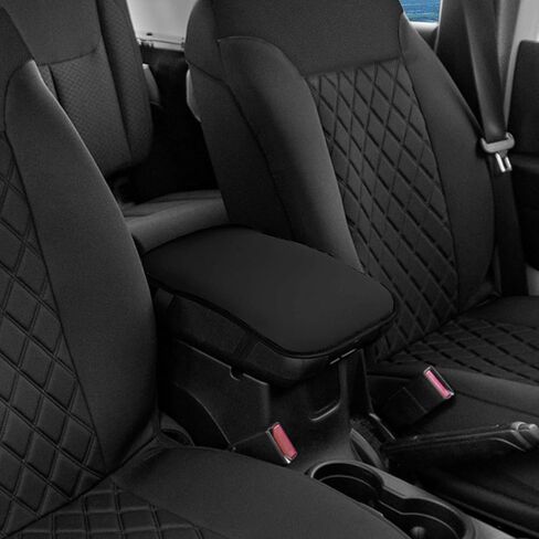 FH Group Car Seat Covers Airbag Compatible Full 1-Piece Front Seat Covers Set Supreme Twill Seat Cover Universal Fit Split Bench Rear Light Gray Car Seat Cover for SUV, Sedan Automotive Seat Covers in Saudi Arabia