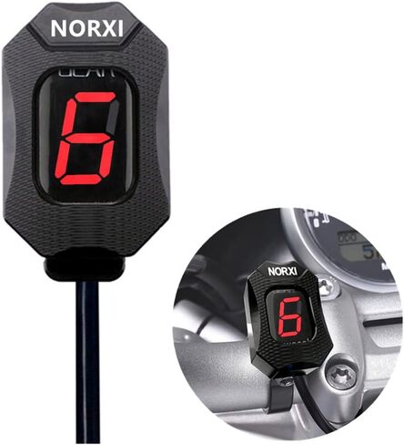 Motorcycle Gear Indicator for Yamaha YZF-R1 R6/Fzh150 Fzn150 Xt660 Fz-16 FZ-S Fz1 Xvs950A Midnight Star Fz8 Fz6r Xv1900a 6 Speed 1-6 Level LED Digital Display Waterproof(Blue with Holder) in Saudi Arabia