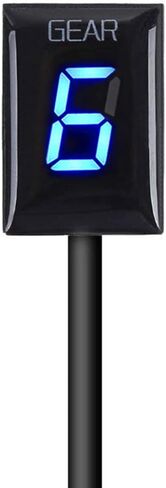 Motorcycle Gear Indicator for Yamaha YZF-R1 R6/Fzh150 Fzn150 Xt660 Fz-16 FZ-S Fz1 Xvs950A Midnight Star Fz8 Fz6r Xv1900a 6 Speed 1-6 Level LED Digital Display Waterproof(Blue with Holder) in Saudi Arabia