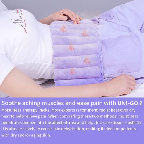 وسادة تسخين الميكروويف ، ومرضات تسخين من السيليكا متعددة الأغراض للعلاج الحراري الرطب والعلاج البارد. لا رائحة. يخفف من الألم والتشنجات وآلام الحيض. (Violet-7 "X21") in Kuwait