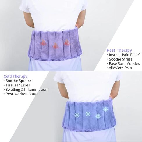 وسادة تسخين الميكروويف ، ومرضات تسخين من السيليكا متعددة الأغراض للعلاج الحراري الرطب والعلاج البارد. لا رائحة. يخفف من الألم والتشنجات وآلام الحيض. (Violet-7 "X21") in Kuwait