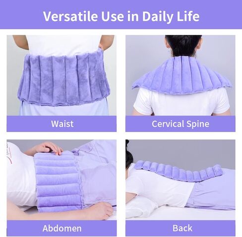 وسادة تسخين الميكروويف ، ومرضات تسخين من السيليكا متعددة الأغراض للعلاج الحراري الرطب والعلاج البارد. لا رائحة. يخفف من الألم والتشنجات وآلام الحيض. (Violet-7 "X21") in Kuwait