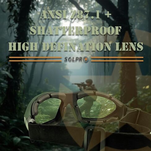 Powersports Glasses Safety Motorcycle Goggle, Anti-fog, Wrap around, Windproof, Hunting, Riding, Mowing,Men and Women in Kuwait