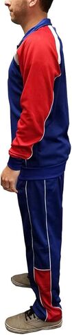 My Party Shirt USA Jacket And Pants Tracksuit Uniform Movie Costume - Patriotic Red White & Blue Jumpsuit - Beer Competition in Saudi Arabia