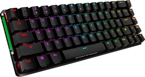 ASUS ROG Falchion Wireless 65% Mechanical Gaming Keyboard | 68 Keys, Aura Sync RGB, Extended Battery Life, Interactive Touch Panel, PBT Keycaps, Cherry MX Red Switches, Keyboard Cover Case in Kuwait