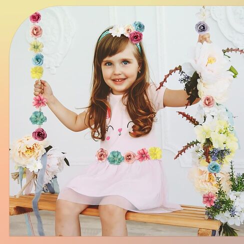 HANAIVE 80 PCS Faux Flower Heads Mini Mini Flower Heads Fake Poony Daisy Rose Plum Blossom Multicolor Small Daisy for DIY Home Wedding Crafts Decoration (Light Plange) in Saudi Arabia