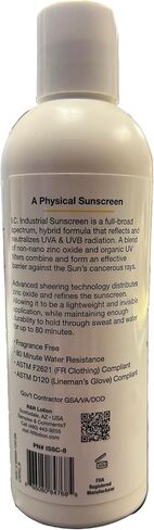R&R Lotion Industrial Zinc Oxide Sunscreen SPF36, Full Broad Spectrum, Rubs in Clear, Protects immediately, 80-min water resistance. . 32oz., white, ISSC-32-30+FF in Saudi Arabia