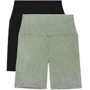 Jockey Women's 2-Pack Freedom Washed 7'' Bike Shorts