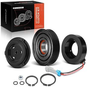 A-Premium Air Conditioner AC Compressor Clutch Kit Compatible with Saab 9-3 2006-2009 V6 2.8L