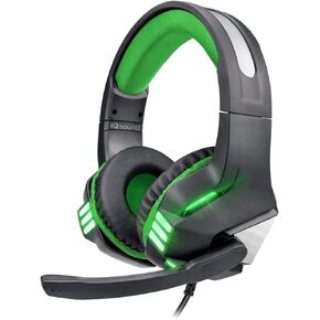 سوبر سونيك سماعة راس للالعاب بسلك برو مع اضواء - IQ-480G (اخضر) in Kuwait