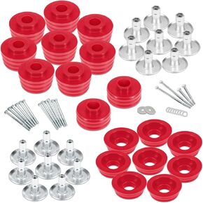 KF04060BK Body Mount Bushing Kit for Ford F250/F350 Super Duty 2WD/4WD 2008-2016 | Polyurethane Cab Mounts With Steel Sleeves | XL/XLT/Lariat/King Ranch Compatible