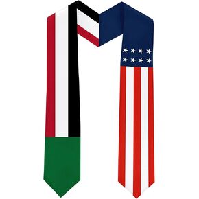 Sudan Flag International Students Graduation Sash Stole Scarves 180 X 13 CM/70 X 5 INCHES Double Sided Graduation Decoration Item