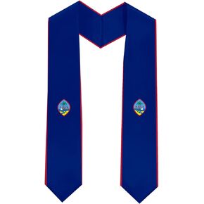 Class of 2025 Guam Flag Graduation Stole Celebrate Your Academic Achievements in Style with Our Elegant Satin Sash 71" long
