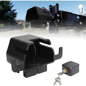 Upgraded Trailer Hitch Lock, Fits 2 and 2-5/16 Inch Coupler Heavy Duty Anti-Theft Trailer Hitch Lock, Accessories for RV/Boat/Trailer/Pickup