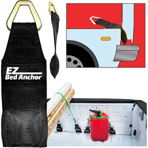 Truck Buddiez EZ Bed Anchor 4pk– Easily Secures Your Ratchet Straps, Tie Downs, or Cargo Straps to Your Truck Bed Tailgate in Seconds!
