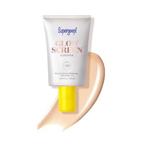 Supergoop! Glowscreen (SPF 40) - 0.5 fl oz, Pack of 2 - Glowy Primer + Broad Spectrum Sunscreen - Helps Filter Blue Light - Boosts Hydration with Hyaluronic Acid, Vitamin B5 & Niacinamide