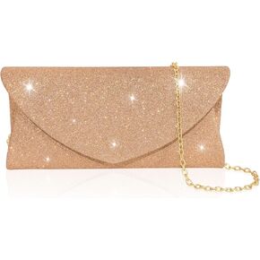 Gravel Evening Bag Silver Rose Gold