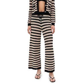 L'AGENCE Women's Gaelle Pointelle Knit Pants