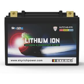 HJTZ14S-FPI Lithium Motorcycle LiFePO4 Battery,12V 8Ah 500A,KTM 1290 Super Adventure R,60011053000,Genuine OEM Part,Travel,Powersports