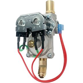 OEM 93844 RV Water Heater Part Solenoid Gas Valve for Atwood/Dometic 6 Gallon RV Water Heaters, 93870 White Rodger Valve with 45°Elbow 3/8" & Orifice Holder and Orifice - Main Burner/6 Gallon